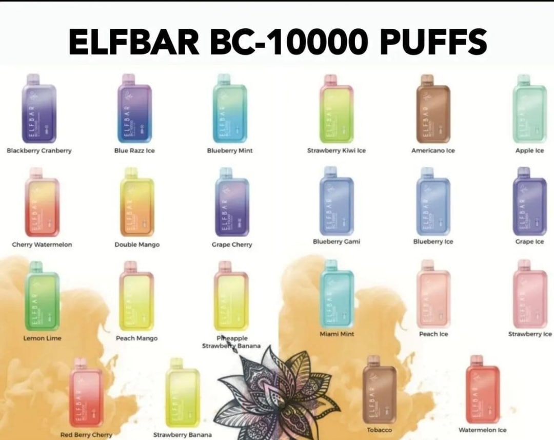 New ELF BAR BC 10000 Puffs Disposable Vape (2% & 5% Nicotine)