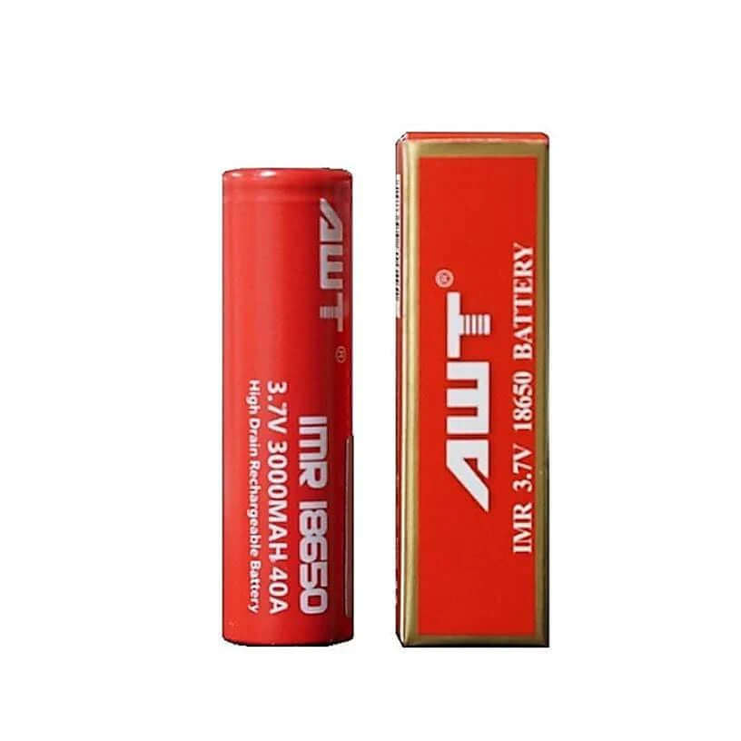 AWT IMR 18650 3000mAh 40A rechargeable battery with retail box