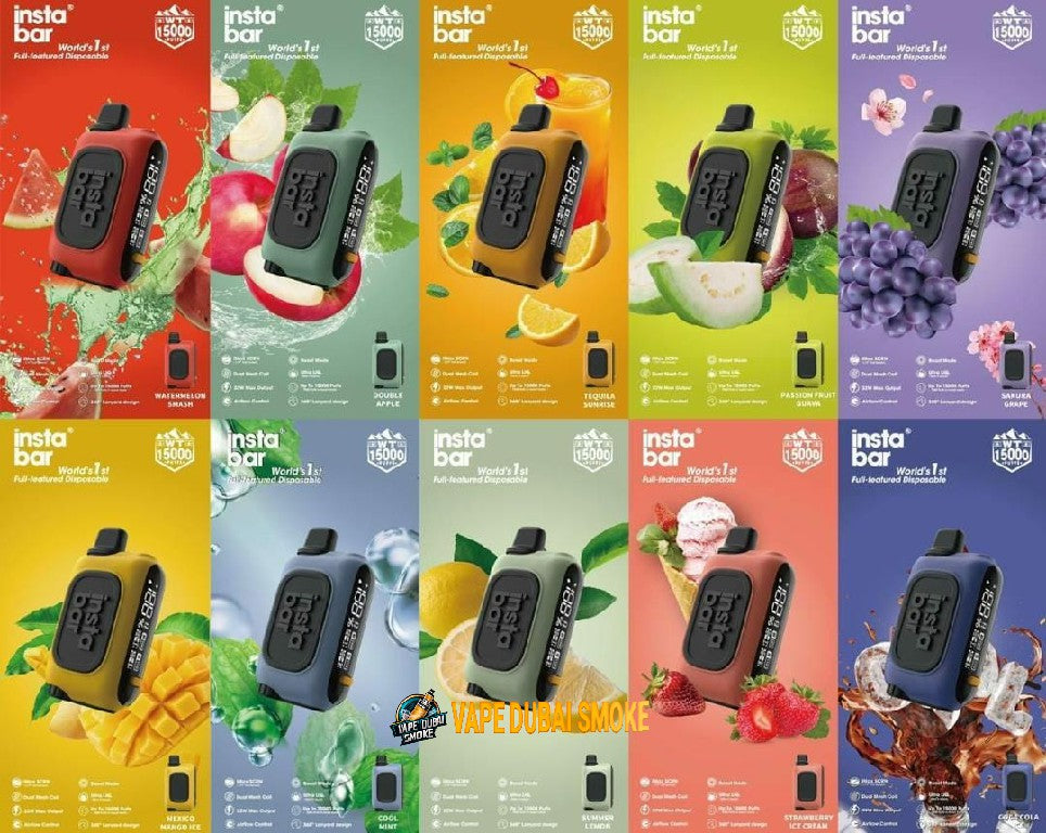 Insta Bar WT15000 Disposable Vape - 15,000 Puffs, Dual Mesh Coil And So On .... Insta Bar WT15000 Disposable Vape - 15,000 Puffs, Dual Mesh Coil And So On ....