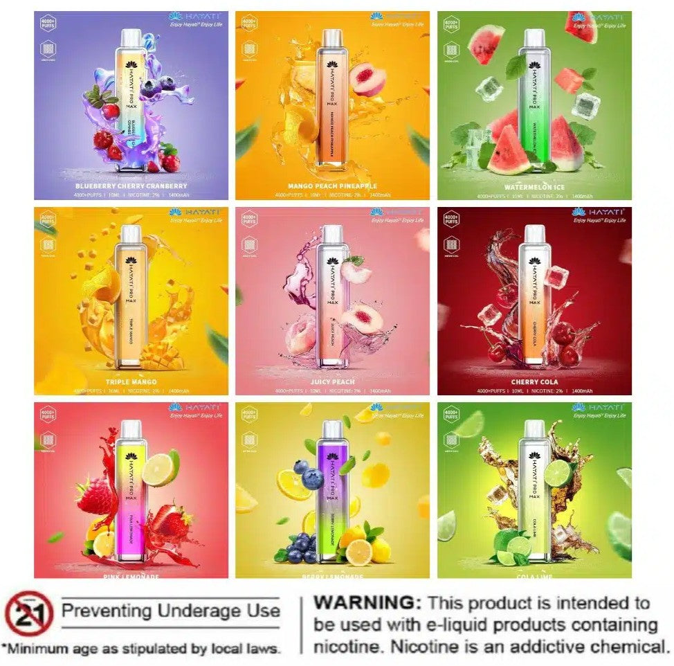 Hayati Crystal Pro Max 4000 Puffs Disposable Vape In Dubai