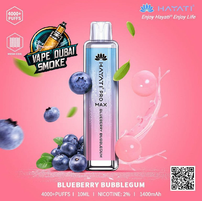 Hayati Crystal Pro Max 4000 Puffs Disposable Vape In Dubai