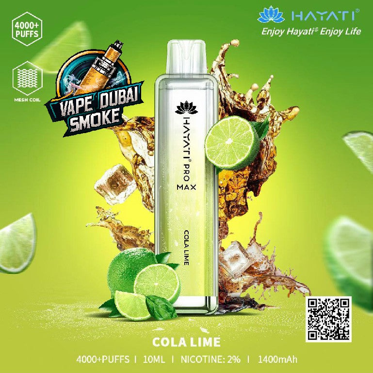 Hayati Crystal Pro Max 4000 Puffs Disposable Vape In Dubai