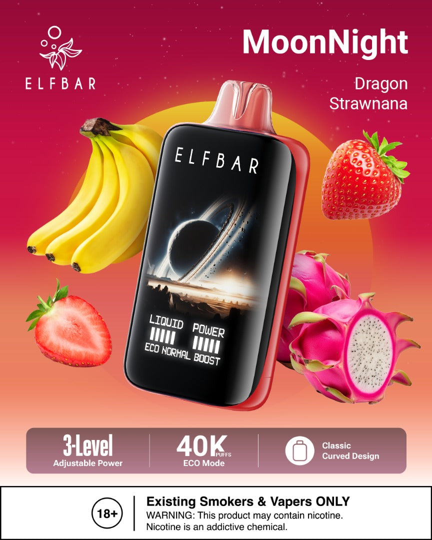 Buy ELF BAR Moon Night 40000 Puffs in Dubai Mesh Coil LED Vape