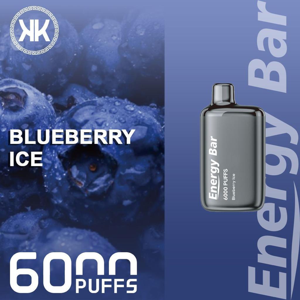 Energy Bar Blueberry Ice disposable vape 6000 puffs