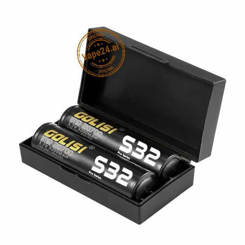 Golisi S32 IMR 20700 Pro Series batteries in black storage case