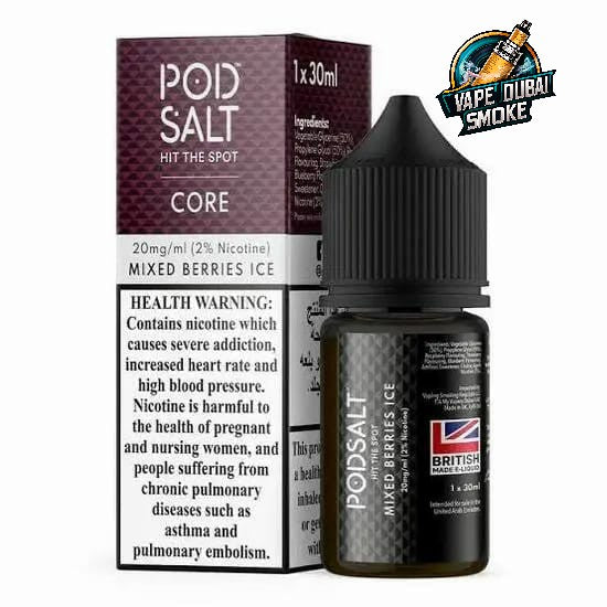 Pod Salt Core 20mg 30ml E-Liquids All Flavors Available in Dubai