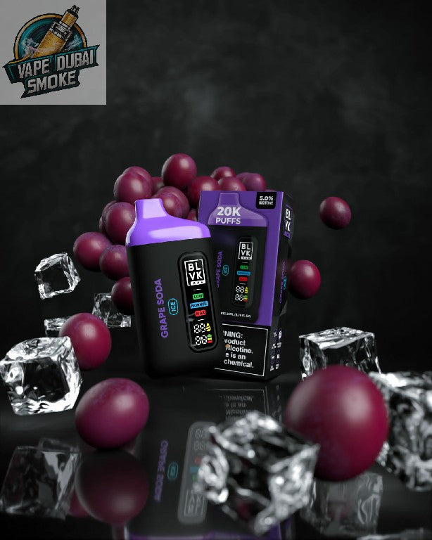 BLVK Bar 20000 Puffs Disposable Vape 50mg Nicotine Grape Soda Flavor