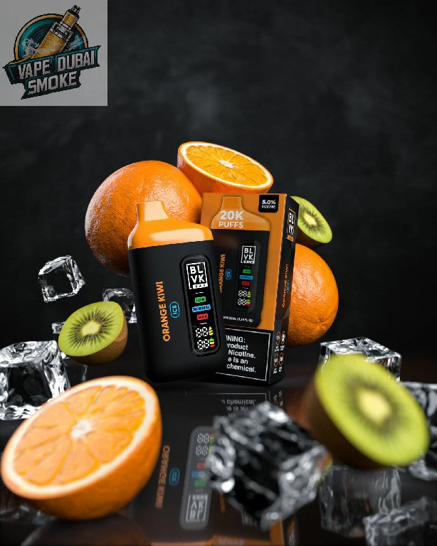 BLVK Bar 20000 Puffs Disposable Vape 50mg Nicotine Orange Kiwi Flavor