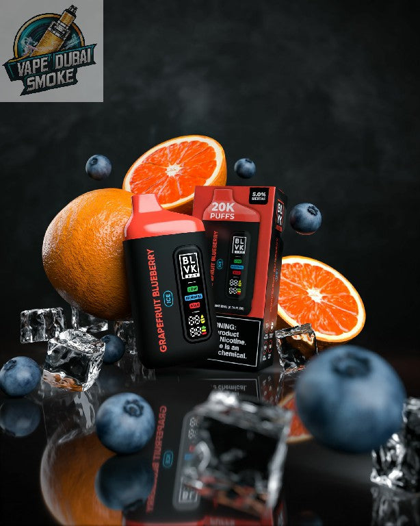BLVK Bar 20000 Puffs Disposable Vape 50mg Nicotine Grapefruit Bluberry Flavor