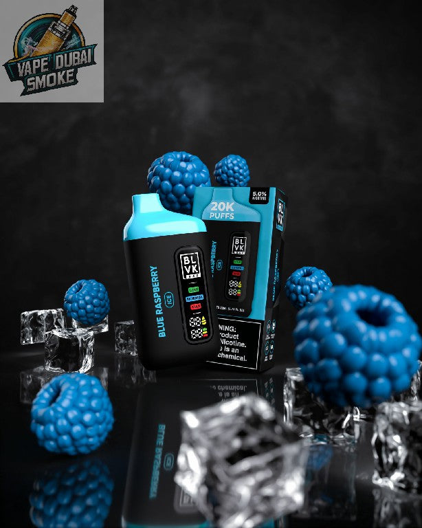 BLVK Bar 20000 Puffs Disposable Vape 50mg Blue Raspberry Flavor