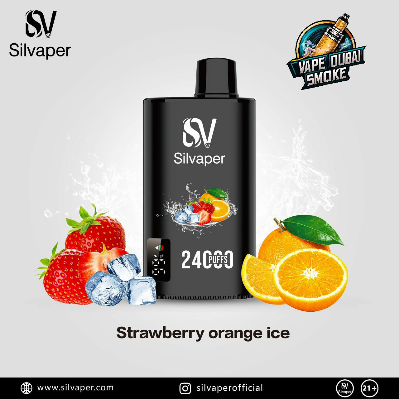 Silvaper 24000 Puffs Rechargeable Disposable Vape in Dubai Silvaper 24000 Puffs Rechargeable Disposable Vape in Dubai