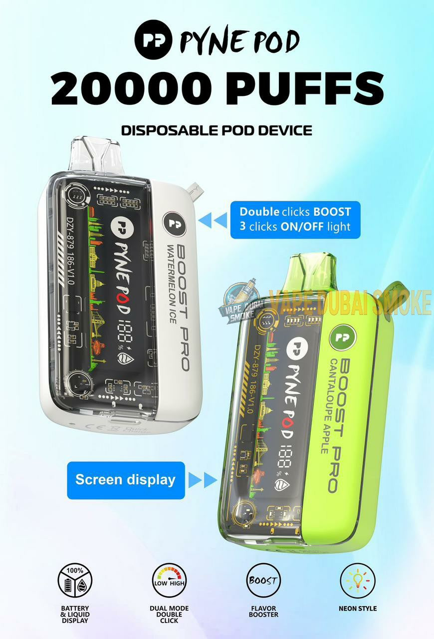 PYNE POD Boost Pro 20000 Puffs Disposable Vape 50MG in Dubai PYNE POD Boost Pro 20000 Puffs Disposable Vape 50MG in Dubai