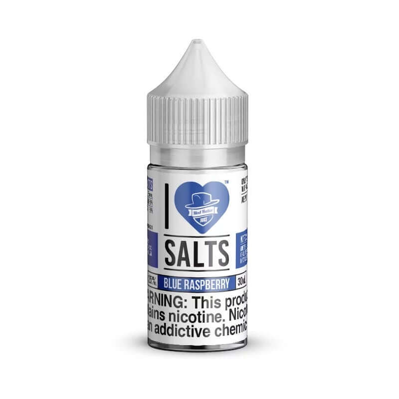 I Love Salts Blue Raspberry nicotine salt e-liquid bottle, 30ml