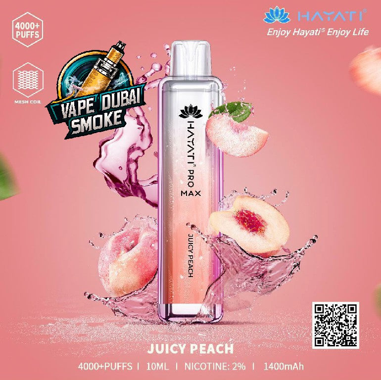 Hayati Crystal Pro Max 4000 Puffs Disposable Vape In Dubai