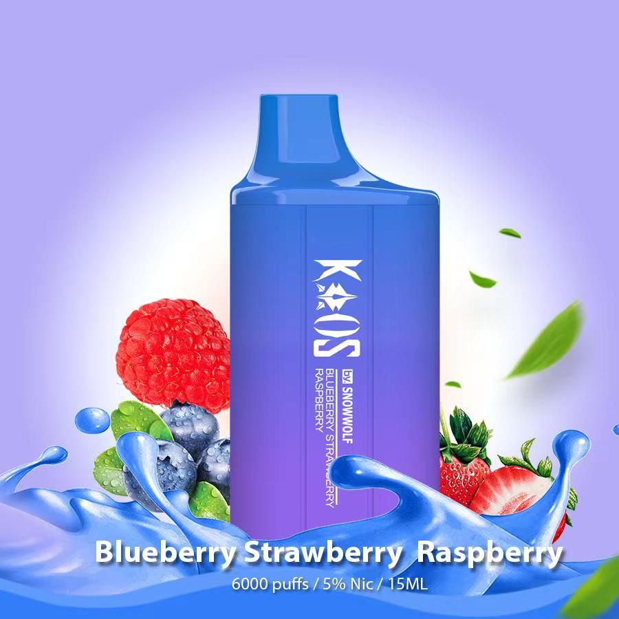 Kaos by SnowWolf 6000 Blueberry Strawberry Raspberry with berry splash design