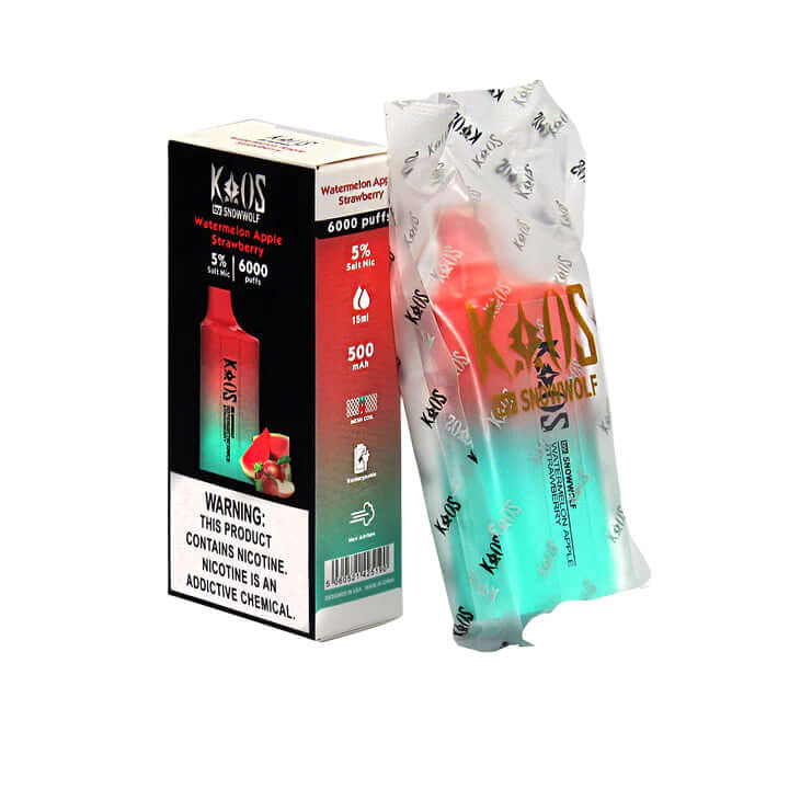 Kaos by SnowWolf 6000 boxed Watermelon Apple Strawberry 5% salt nic