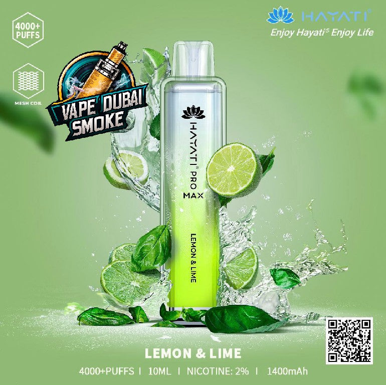Hayati Crystal Pro Max 4000 Puffs Disposable Vape In Dubai