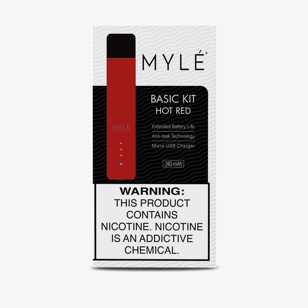MYLÉ Basic Kit Hot Red 240mAh device box