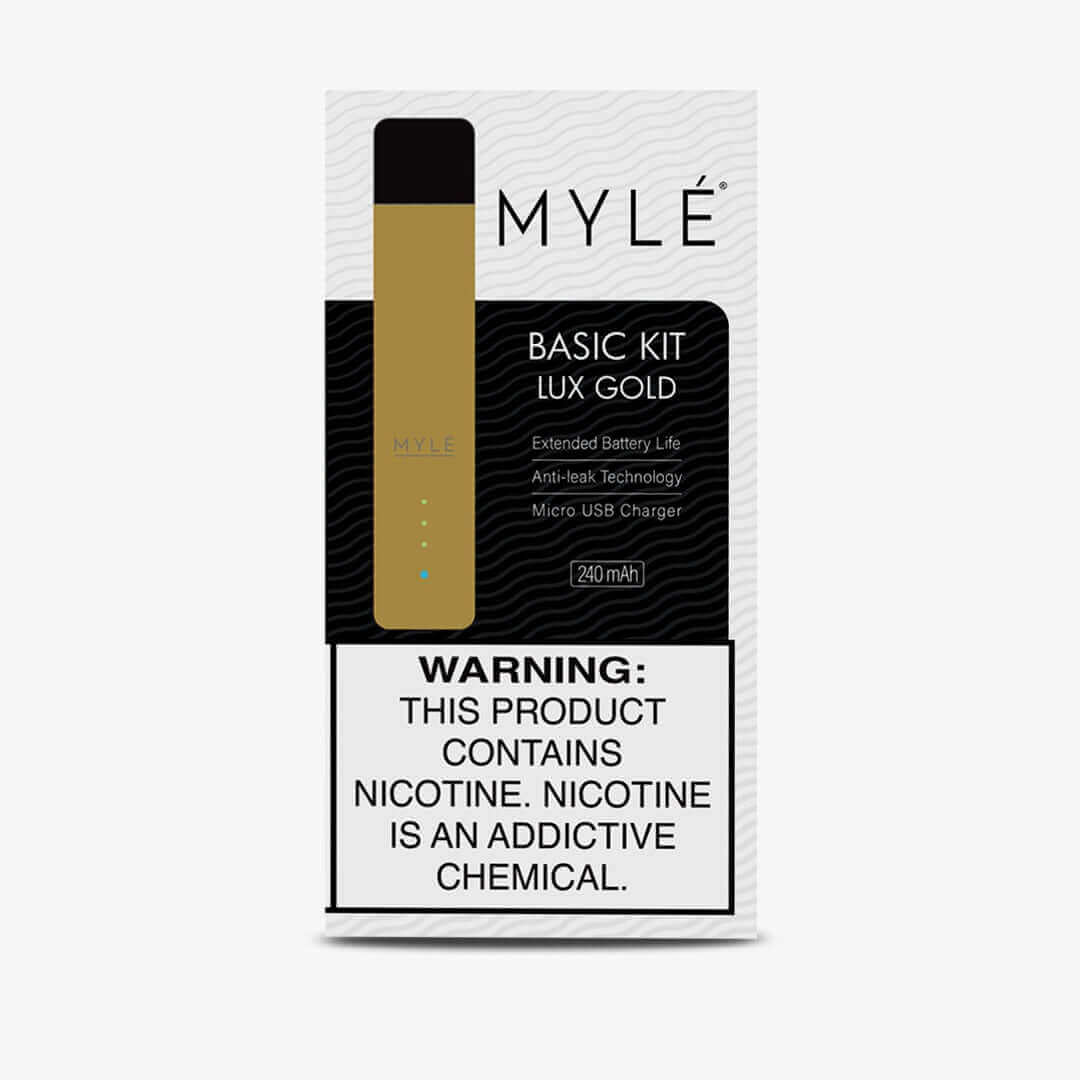 MYLÉ Basic Kit Lux Gold 240mAh device box