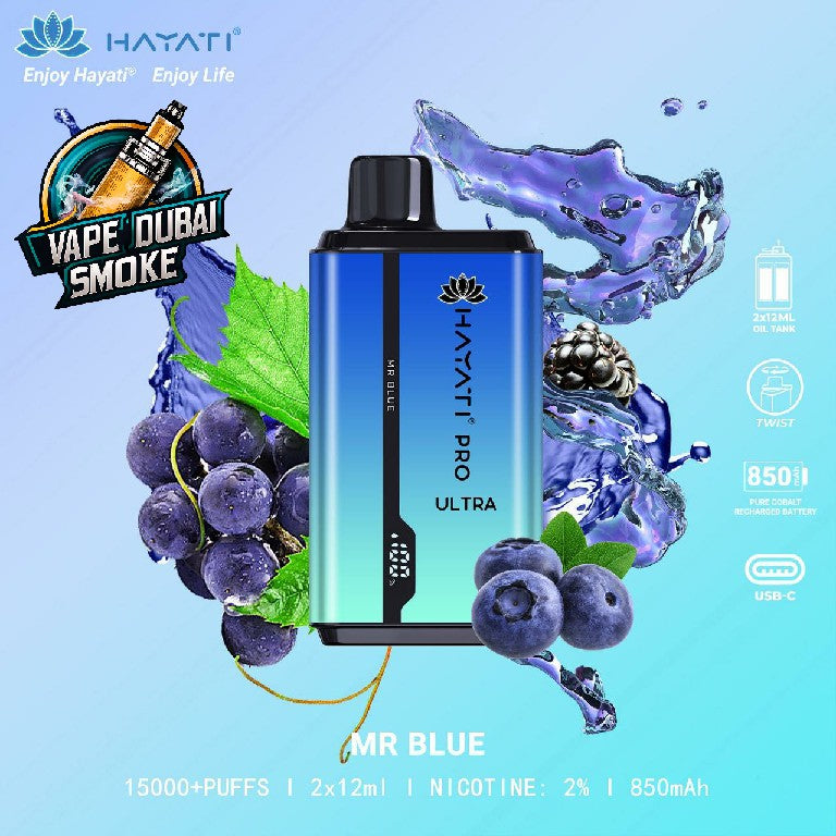 HAYATI Pro Ultra 15000 Puffs Disposable Vape