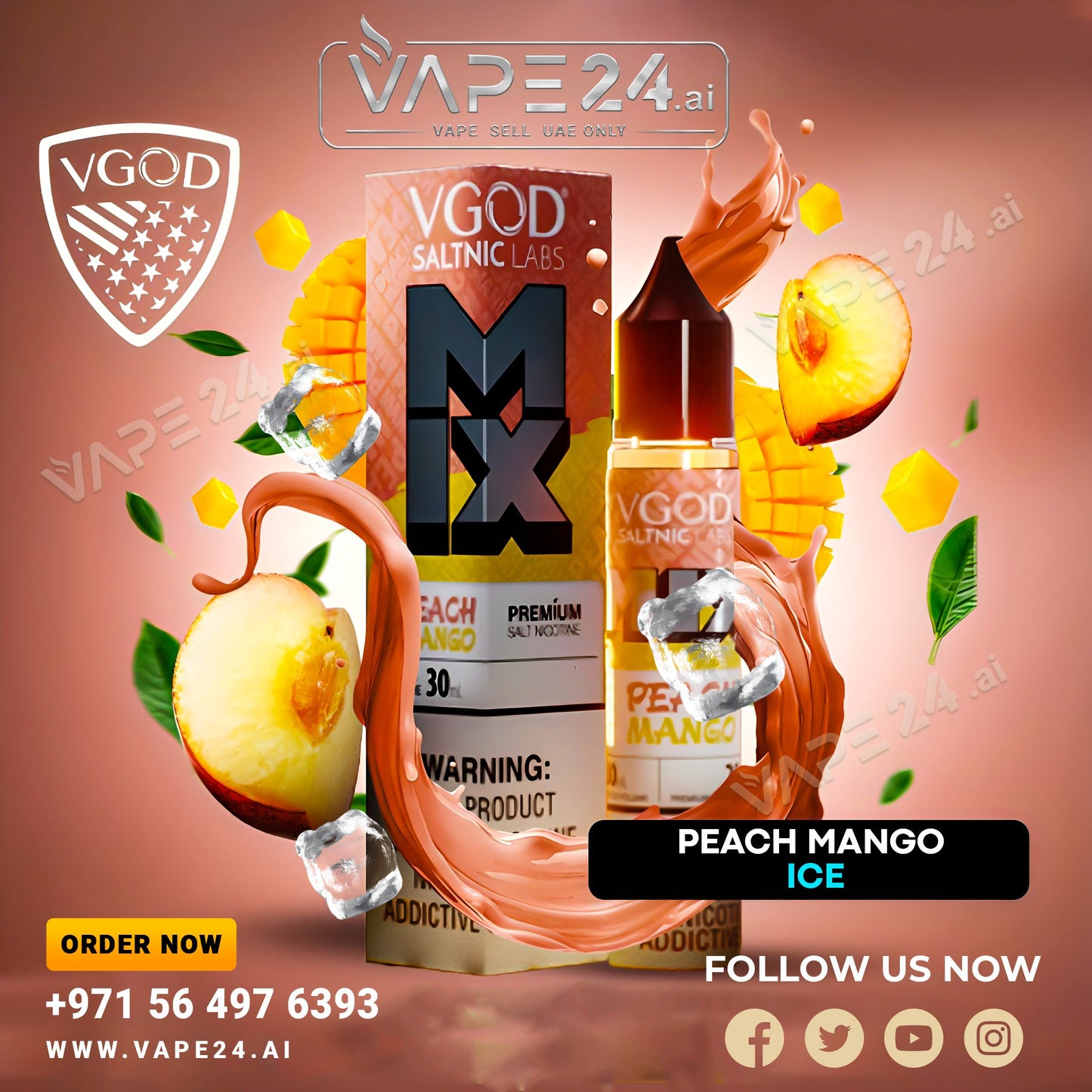 New VGOD Iced Mix Series Saltnic 30ml in Dubai