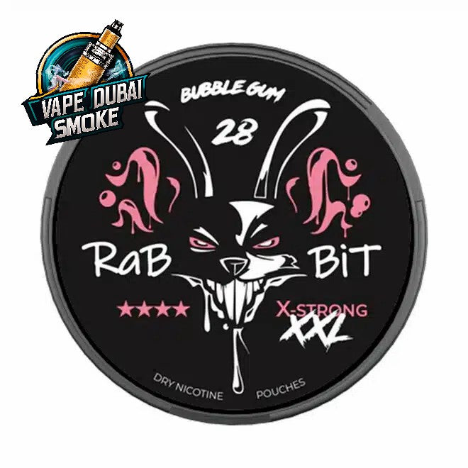 Rabbit Bubble Gum XXL dry nicotine pouches round can
