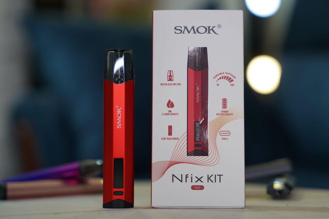 SMOK Nfix Kit in red with retail box
