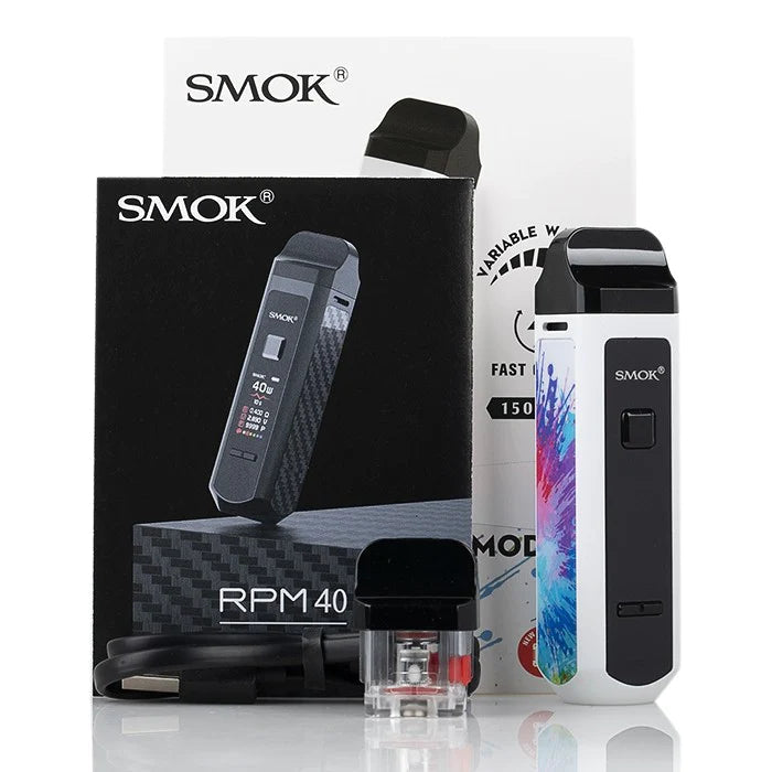 SMOK RPM 40 pod mod kit with box and accessories