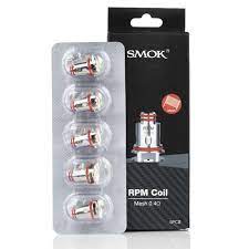 SMOK RPM Mesh 0.4ohm coil pack with five replacement coils in blister