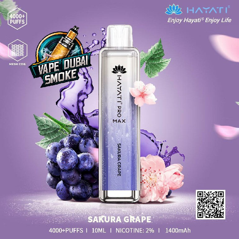 Hayati Crystal Pro Max 4000 Puffs Disposable Vape In Dubai