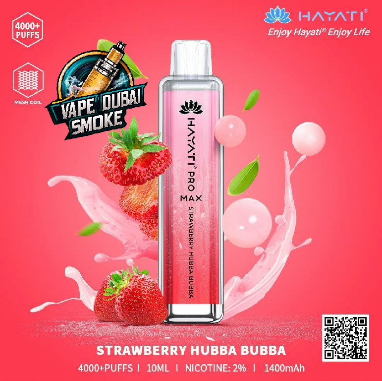 Hayati Crystal Pro Max 4000 Puffs Disposable Vape In Dubai