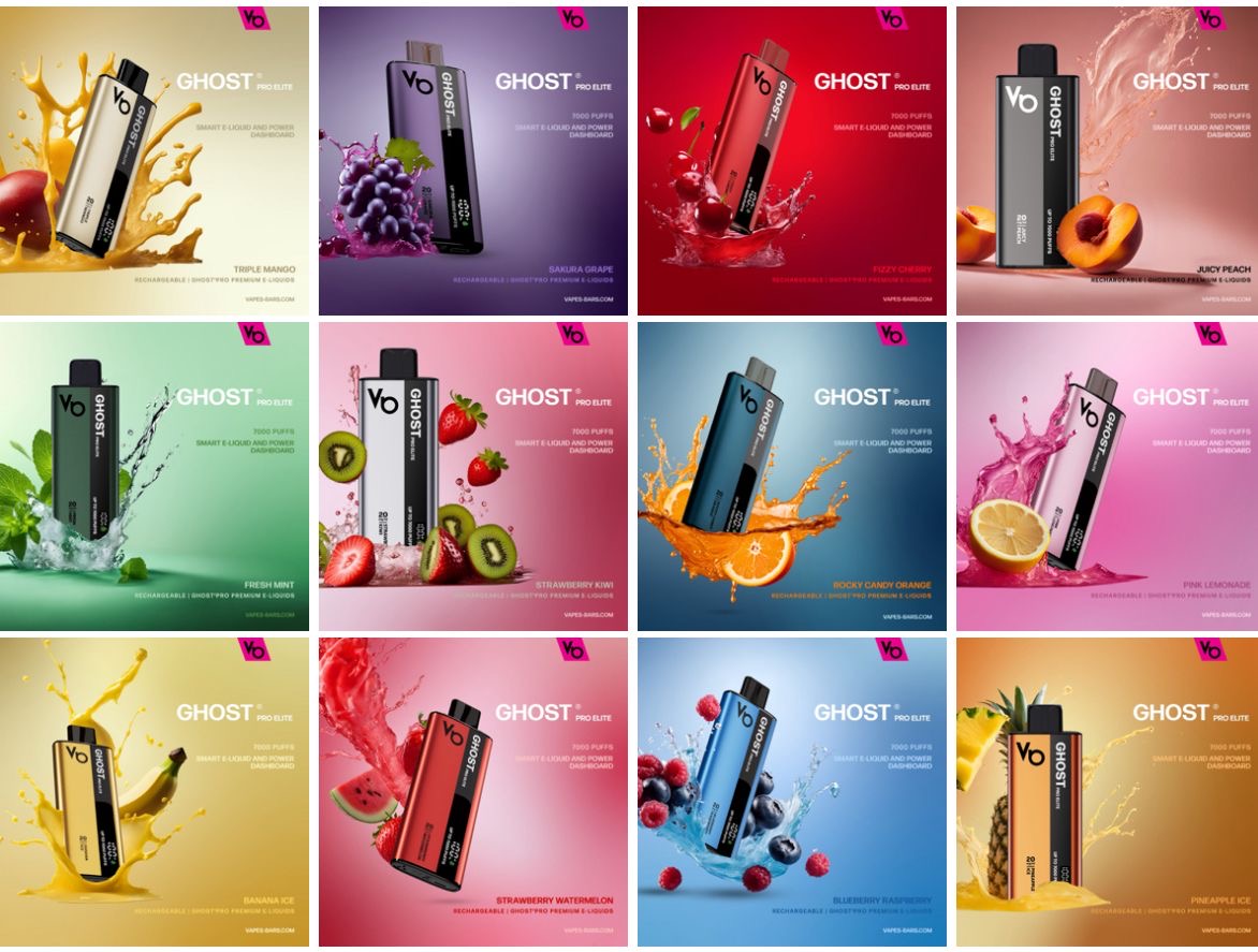 VAPES BARS Ghost Pro Elite Disposable 7000 Puffs VAPES BARS Ghost Pro Elite Disposable 7000 Puffs
