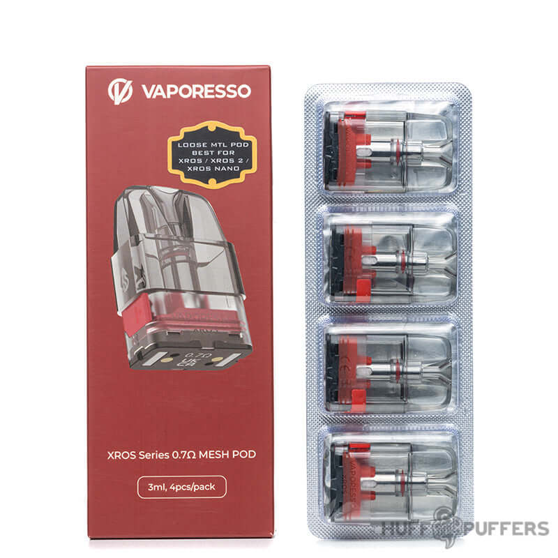 Vaporesso XROS 0.7Ω mesh pods 4-pack with retail box