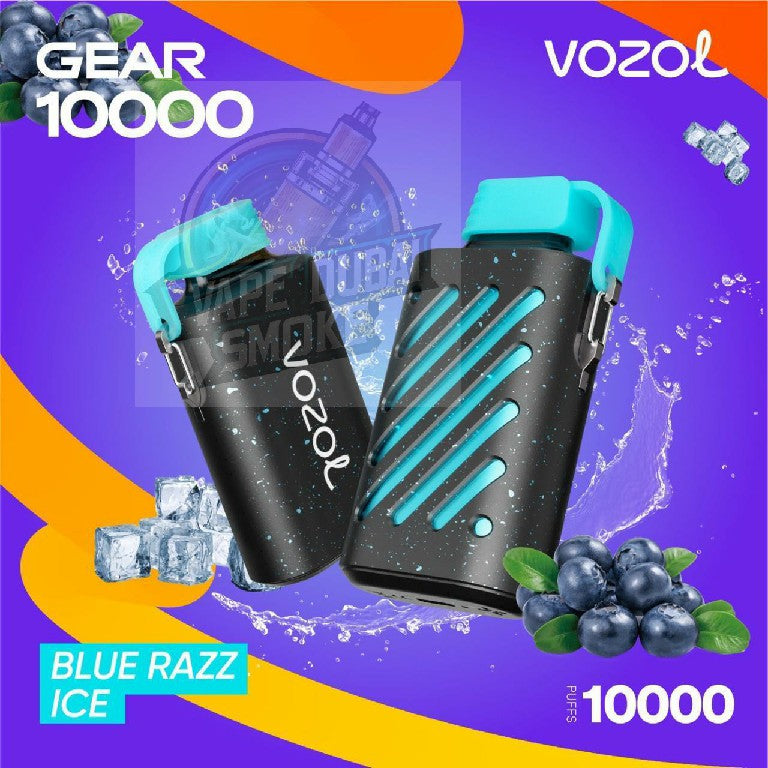 Vozol Gear 10000 Blue Razz Ice disposable vape