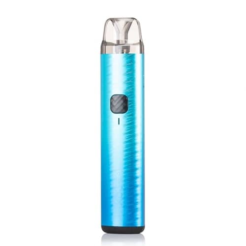 Wenax H1 bright blue pod vape device with clear cartridge