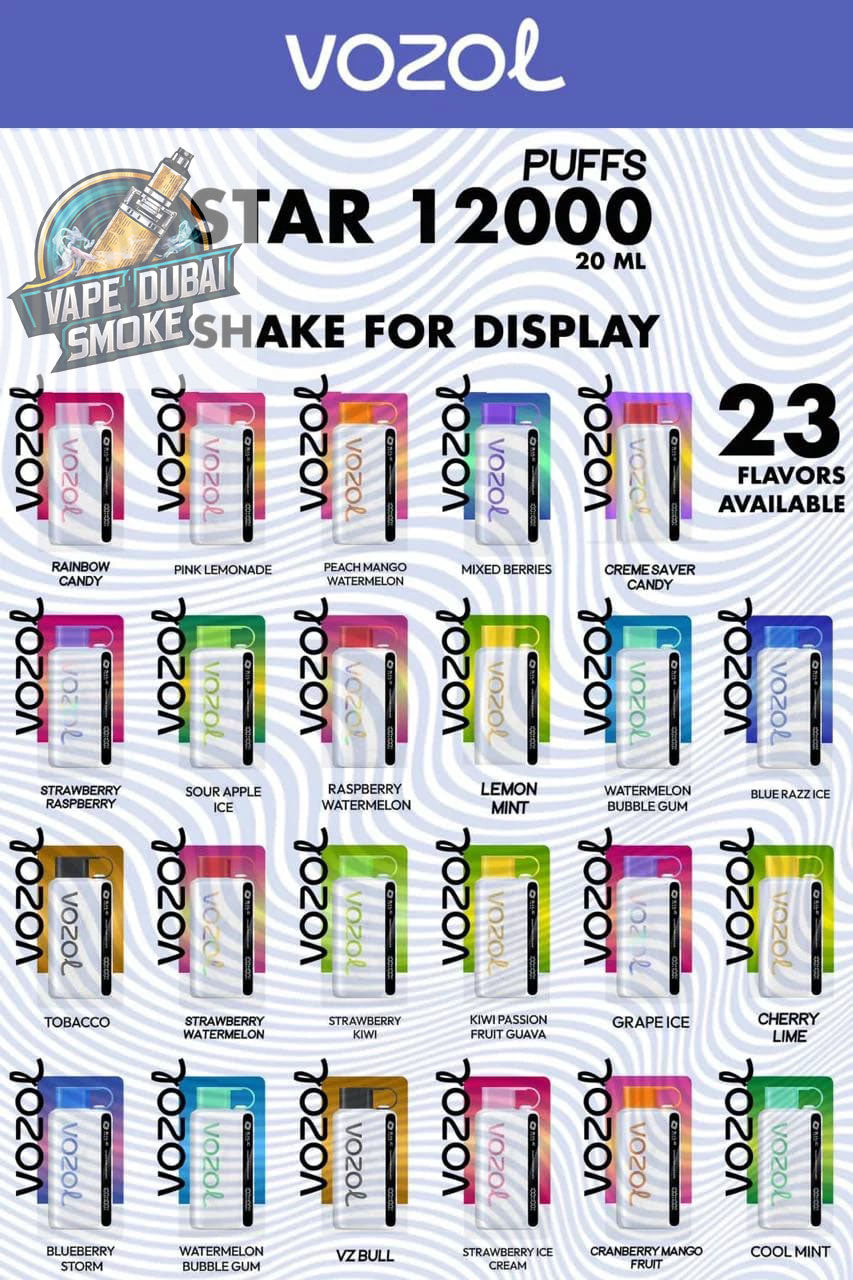 Buy Vozol Star 12000 Puffs Disposable Vape Best Vape in Dubai, UAE Buy Vozol Star 12000 Puffs Disposable Vape Best Vape in Dubai, UAE