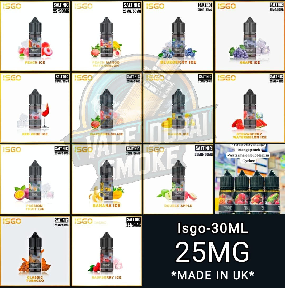 ISGO Salt Nic 30ml E-liquid in Dubai