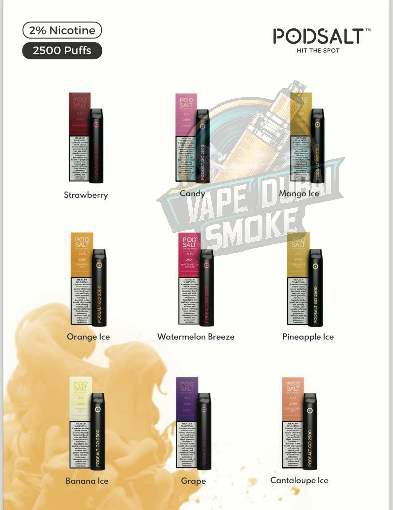 POD SALT Go Disposable 2500 Puffs - Best and Original 2023 | Buy Online in Dubai, UAE