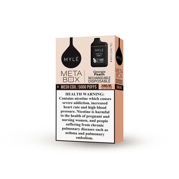 MYLE Meta Box 5000 PUFFS 20mg - 2% Nicotine Disposable Vape in Dubai
