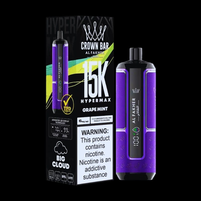 Al Fakher Crown Bar 15000 Puffs Pro Max Disposable Vape in Dubai