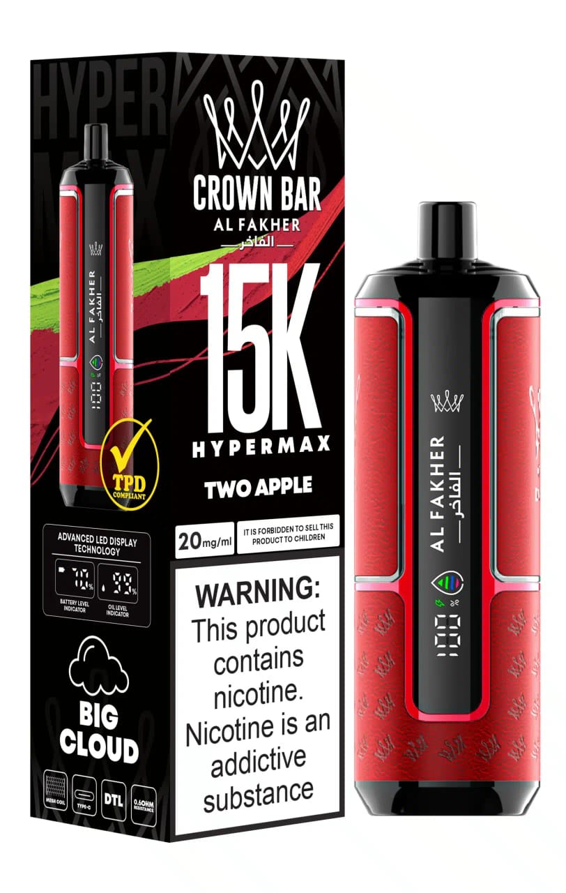 Al Fakher Crown Bar 15000 Puffs Pro Max Disposable Vape in Dubai