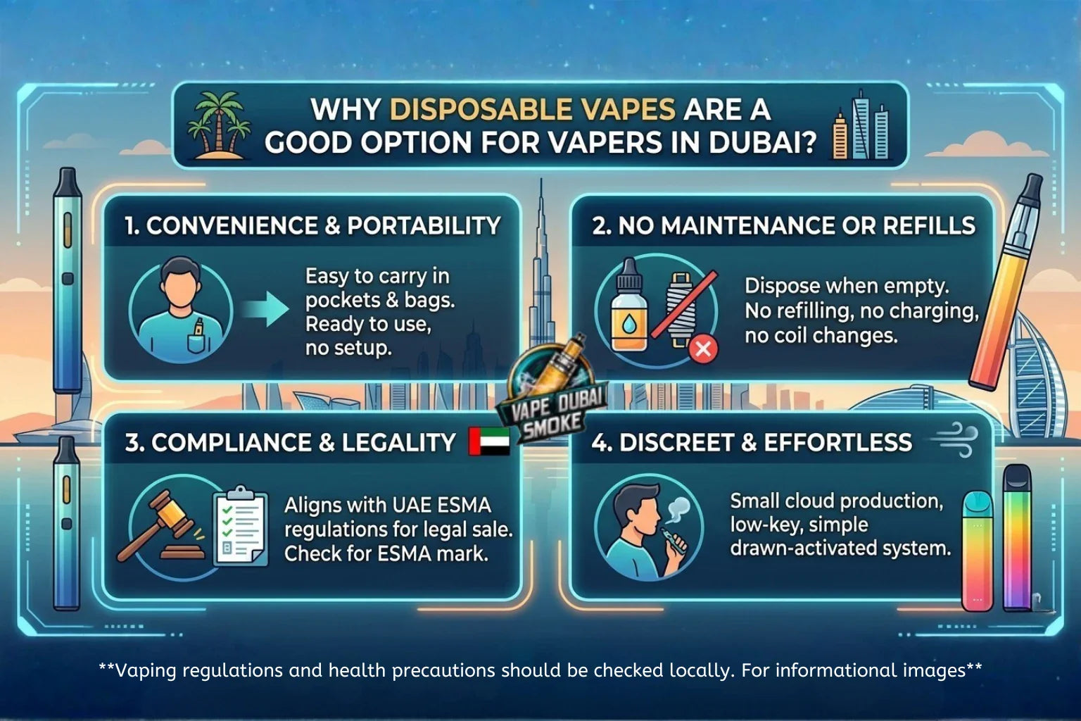 Why Disposable Vapes Are a Good Option for Vapers in Dubai