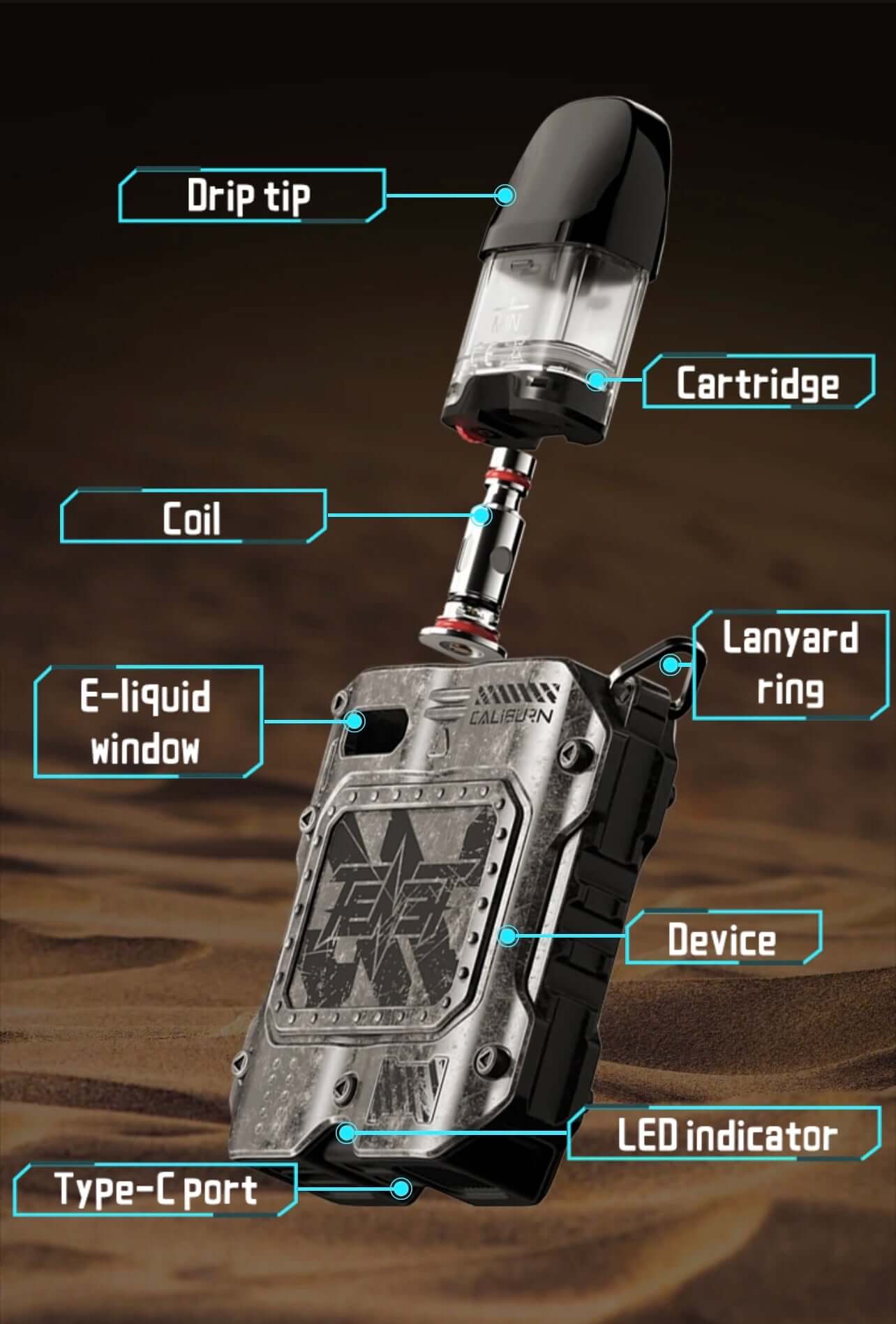 Uwell Caliburn Lanyard Uwell caliburn tenet koko new model vape kit in UAE  2023