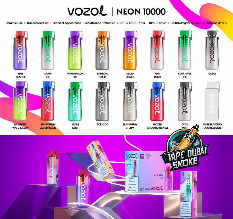 VOZOL NEON Disposable Vape 10000 Puffs in Dubai