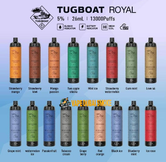 Tugboat Royal 13000 Puffs Disposable Vape In Dubai