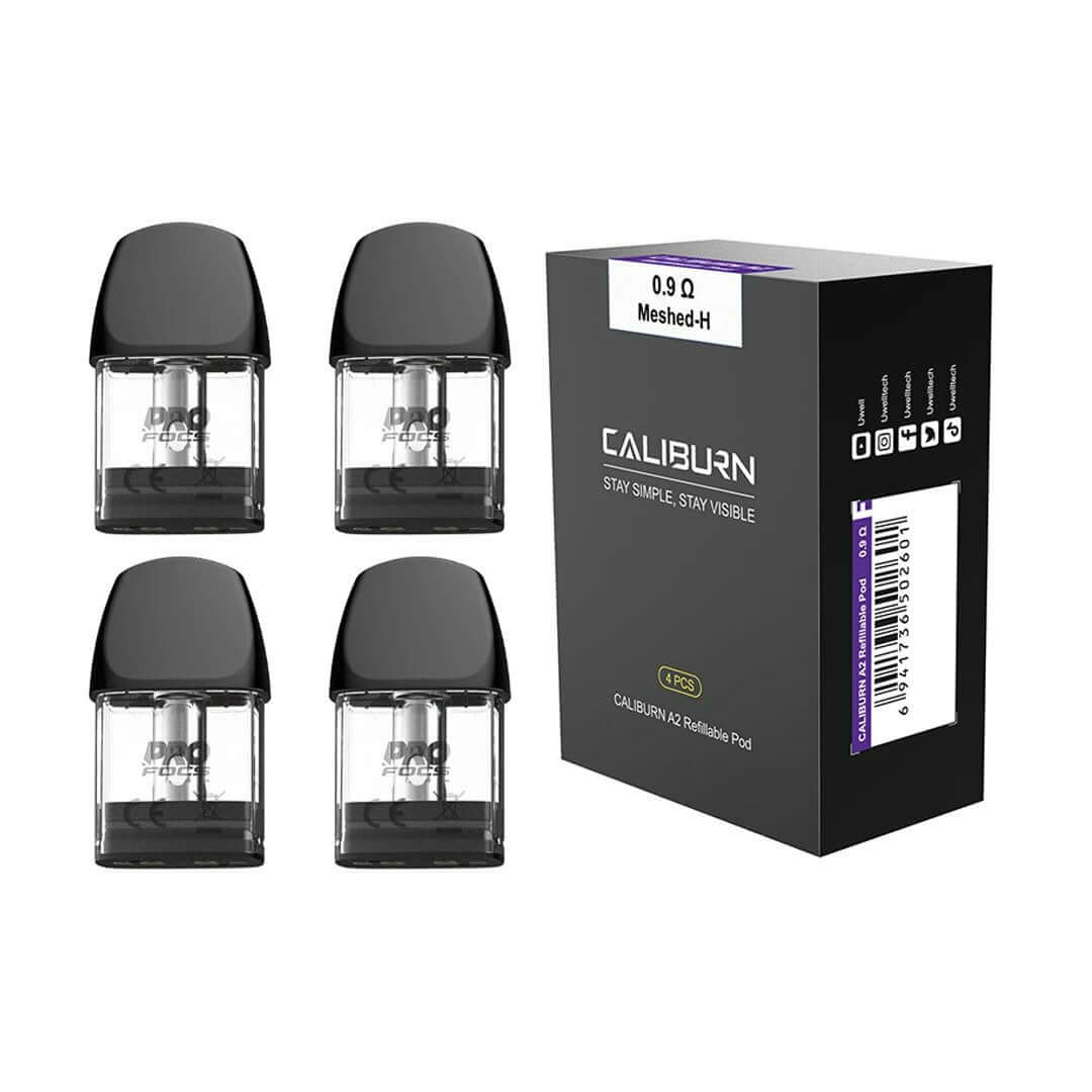 Caliburn A2 replacement pods 0.9 ohm pack