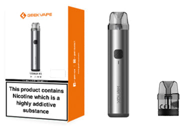 Geekvape Wenax H1 pod kit with box, device and spare pod cartridge
