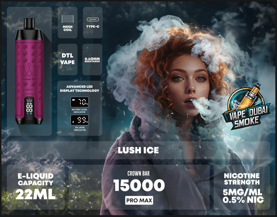 Al Fakher Crown Bar 15000 Puffs Pro Max Disposable Vape in Dubai