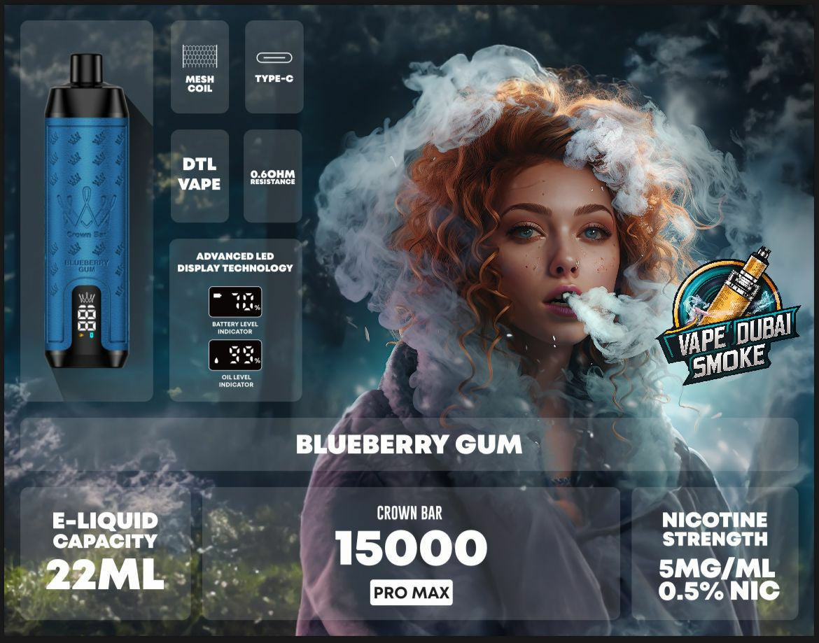 Al Fakher Crown Bar 15000 Puffs Pro Max Disposable Vape in Dubai