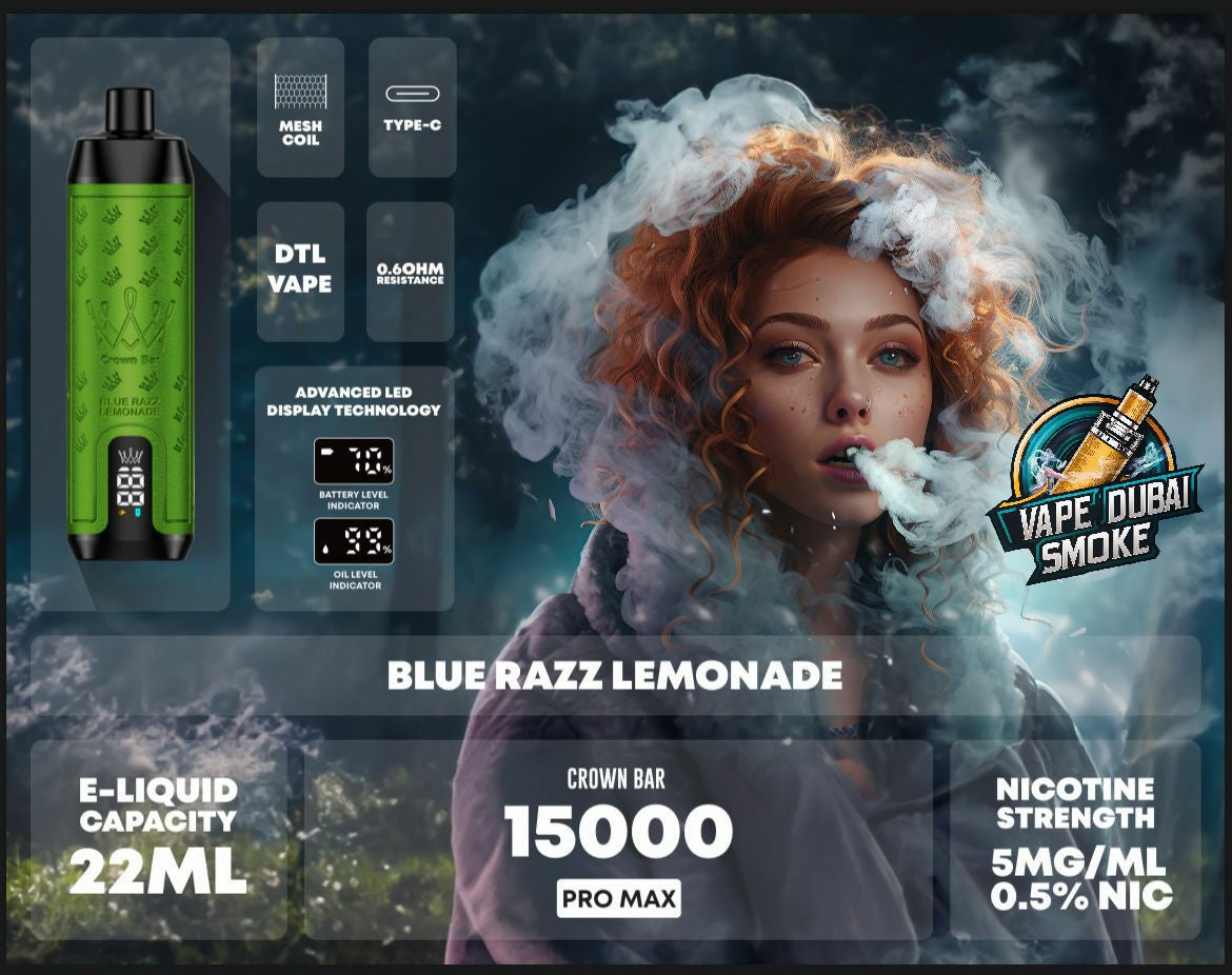 Al Fakher Crown Bar 15000 Puffs Pro Max Disposable Vape in Dubai